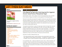Tablet Screenshot of letthemeatmeat.com